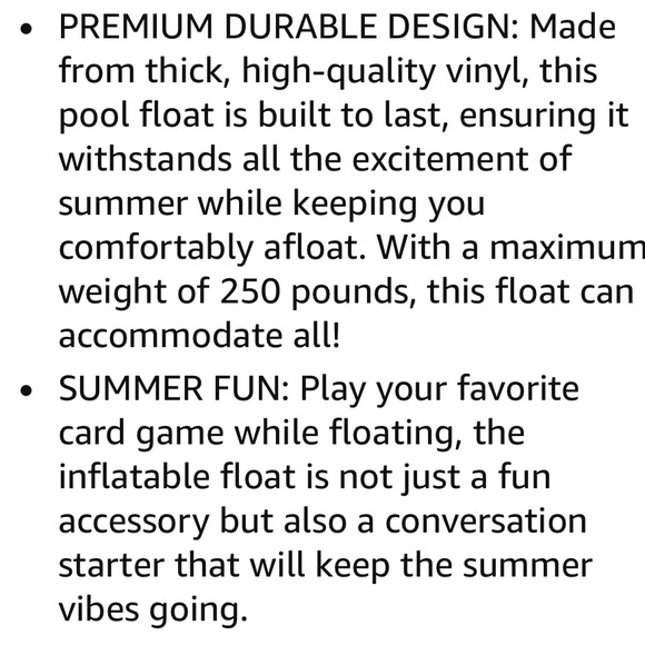 UNO Inflatable Pool Float - Picture 9 of 9